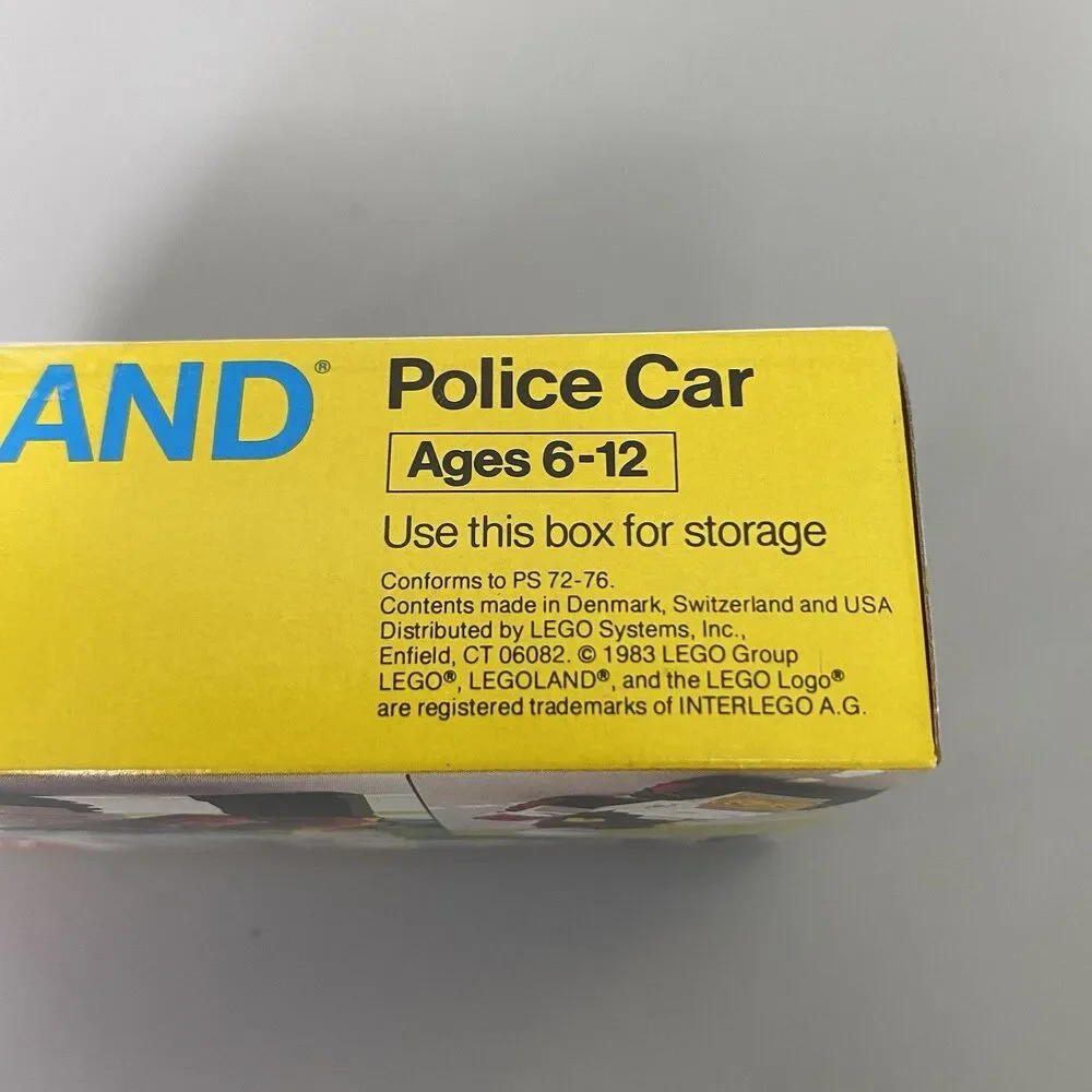 Vintage LEGO 6623 Police Car 1983 Classic LEGOLAND Town System series Sealed NOS